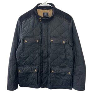 J.Crew Greyson Quilted Jacket Men’s Black Lightweight Casual Outerwear Size M